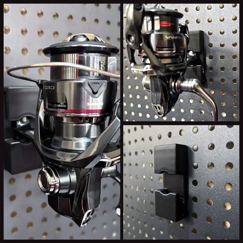 捲線器 掛架 漁輪  收納架 展示架 紡車 鼓式 小烏龜 水滴輪 掛架 洞洞板配件 阿蔡路亞 台灣現貨-細節圖4