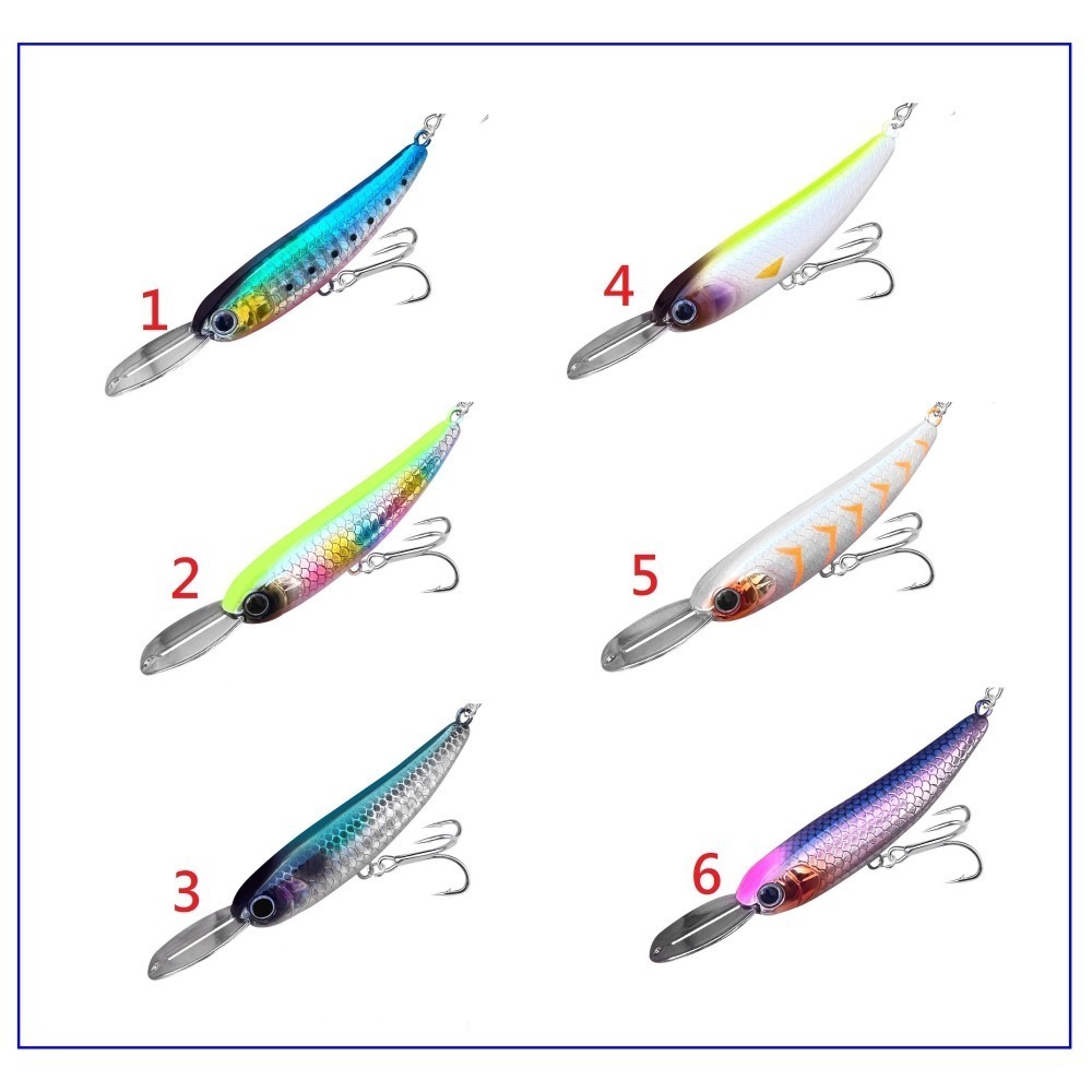 006 金屬舌板 65mm 16g 水表餌 自動鉛筆 上升鉛筆 鉛筆 路亞 假餌 黑格 捲仔 阿蔡路亞 台灣現貨 004-細節圖2