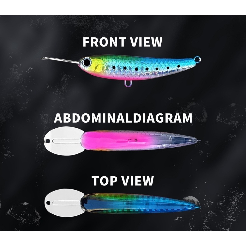 006 金屬舌板 65mm 16g 水表餌 自動鉛筆 上升鉛筆 鉛筆 路亞 假餌 黑格 捲仔 阿蔡路亞 台灣現貨 004-細節圖3