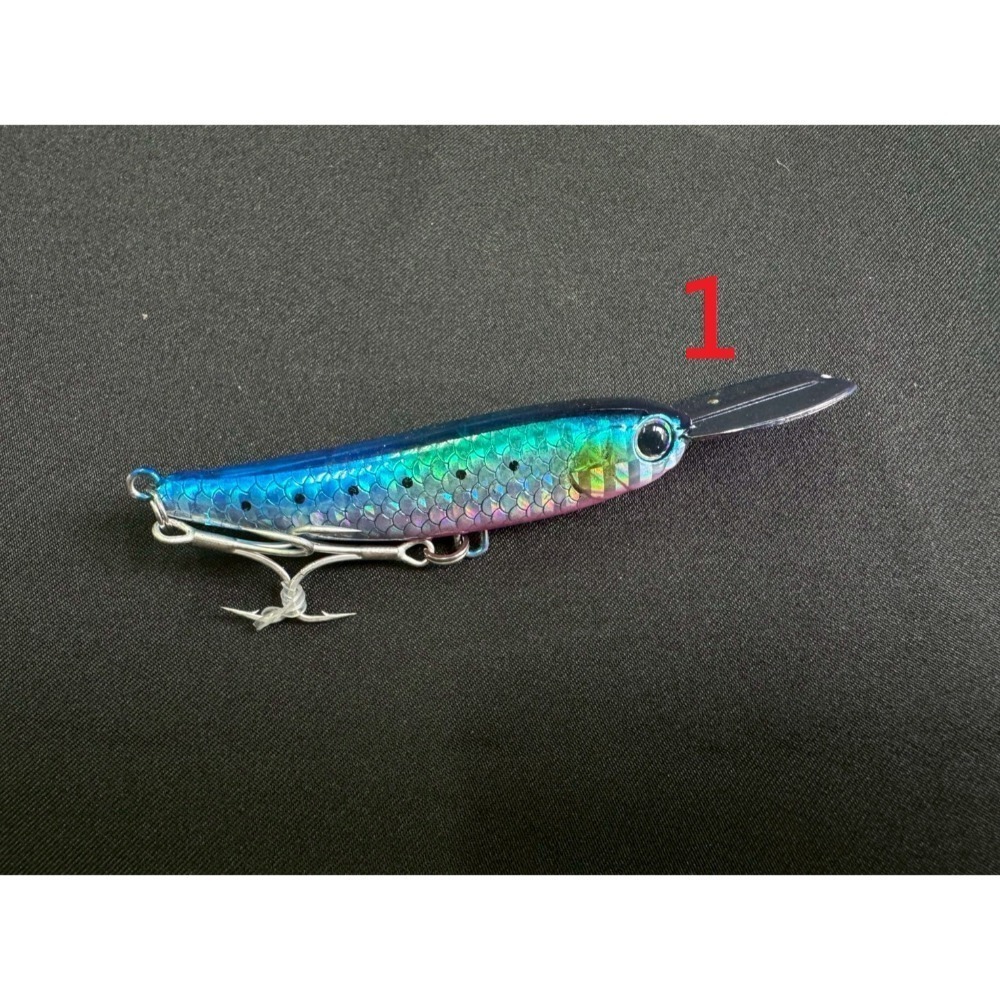 006 金屬舌板 65mm 16g 水表餌 自動鉛筆 上升鉛筆 鉛筆 路亞 假餌 黑格 捲仔 阿蔡路亞 台灣現貨 004-規格圖6