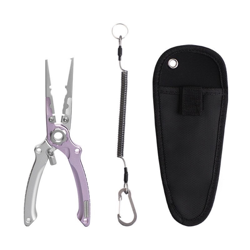 鋁合金 路亞鉗 帶刻度 金剛石 失手繩 鉗套 阿蔡路亞 台灣現貨-規格圖8