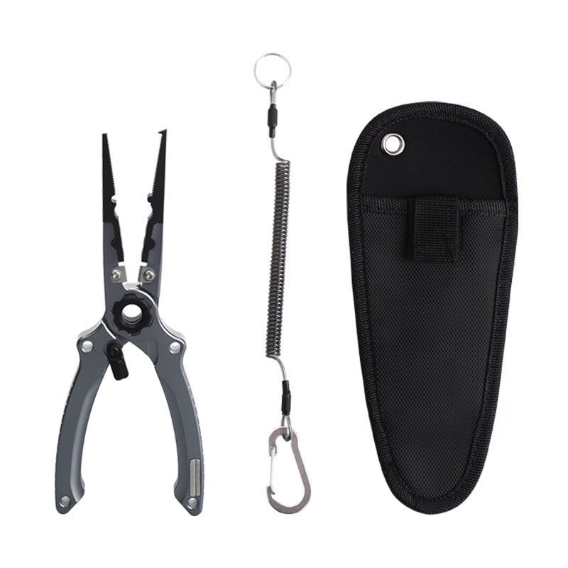 鋁合金 路亞鉗 帶刻度 金剛石 失手繩 鉗套 阿蔡路亞 台灣現貨-規格圖8