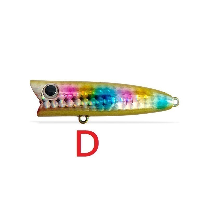 6cm/7g 波爬 波趴 波爬 波啪 POPPER 浮水 波扒 微拋 黑格 捲仔 阿蔡路亞 台灣現貨-細節圖5