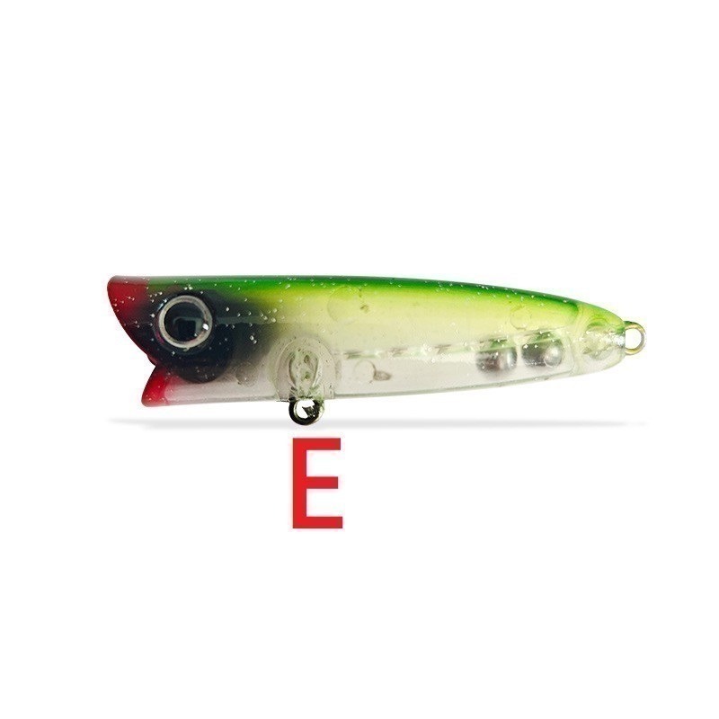 6cm/7g 波爬 波趴 波爬 波啪 POPPER 浮水 波扒 微拋 黑格 捲仔 阿蔡路亞 台灣現貨-細節圖6