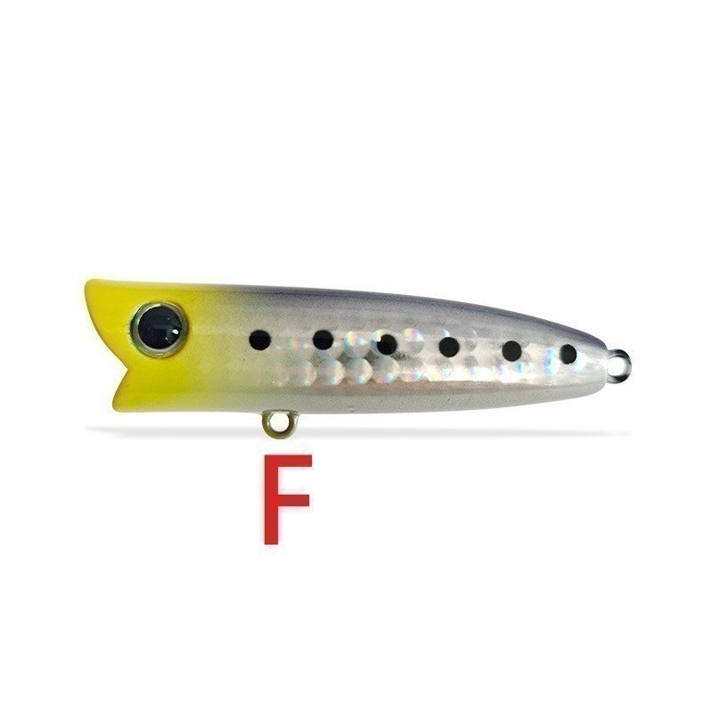 6cm/7g 波爬 波趴 波爬 波啪 POPPER 浮水 波扒 微拋 黑格 捲仔 阿蔡路亞 台灣現貨-細節圖7