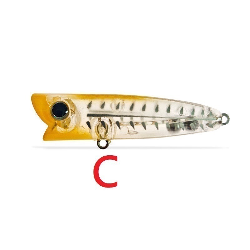 6cm/7g 波爬 波趴 波爬 波啪 POPPER 浮水 波扒 微拋 黑格 捲仔 阿蔡路亞 台灣現貨-規格圖11