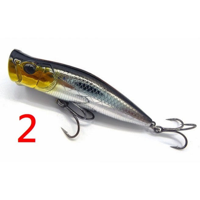 7.2CM 9.5G 波趴 波爬 波啪 POPPER 浮水 波扒 微拋 黑格 捲仔 阿蔡路亞 台灣現貨-規格圖9