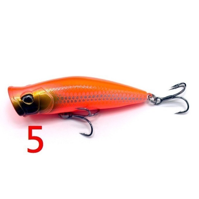 7.2CM 9.5G 波趴 波爬 波啪 POPPER 浮水 波扒 微拋 黑格 捲仔 阿蔡路亞 台灣現貨-規格圖9
