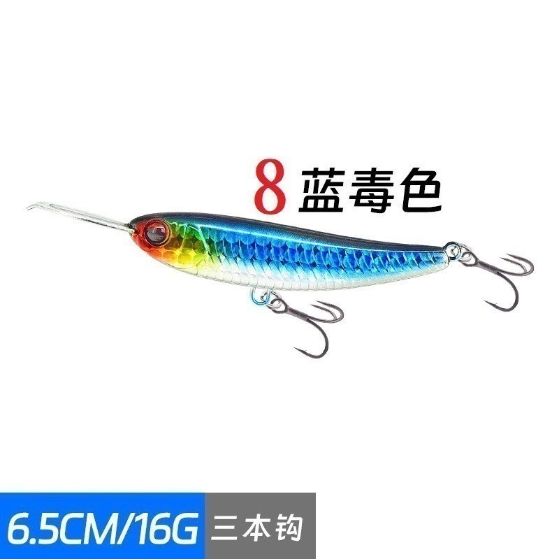 簡易包裝 006 金屬舌板 65mm 16g 水表自動鉛筆 上升鉛筆 鉛筆 路亞 假餌 黑格 捲仔 阿蔡路亞 台灣現貨-規格圖9