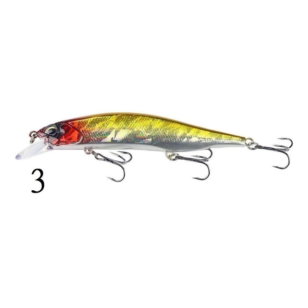 12cm/15g 米諾 浮水 金目 七星 海鱸 青物 鱸魚 呆 魚虎 響珠 阿蔡路亞 台灣現貨9084-規格圖2