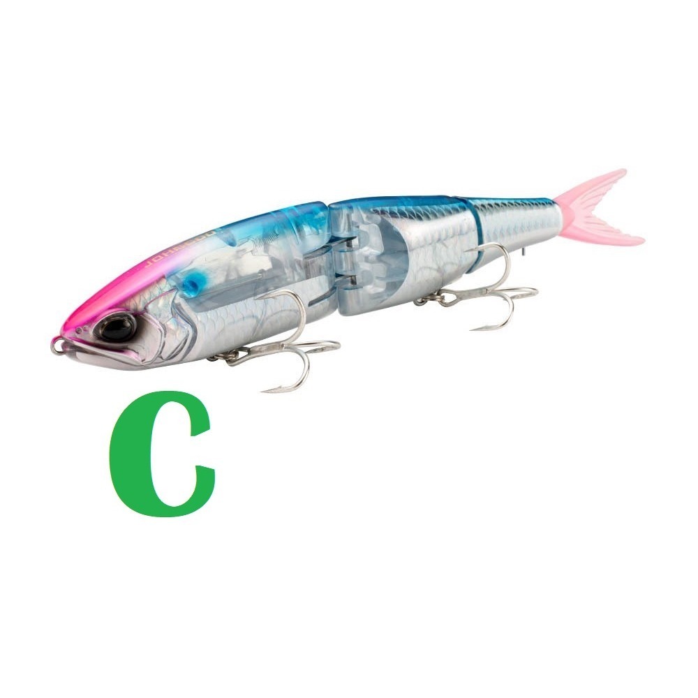 台灣現貨 17.8cmg/50.8g 閃片 浮水 多節魚 3節 米諾 遠投 假餌 船釣 海釣 海鱸 阿蔡路亞-規格圖5