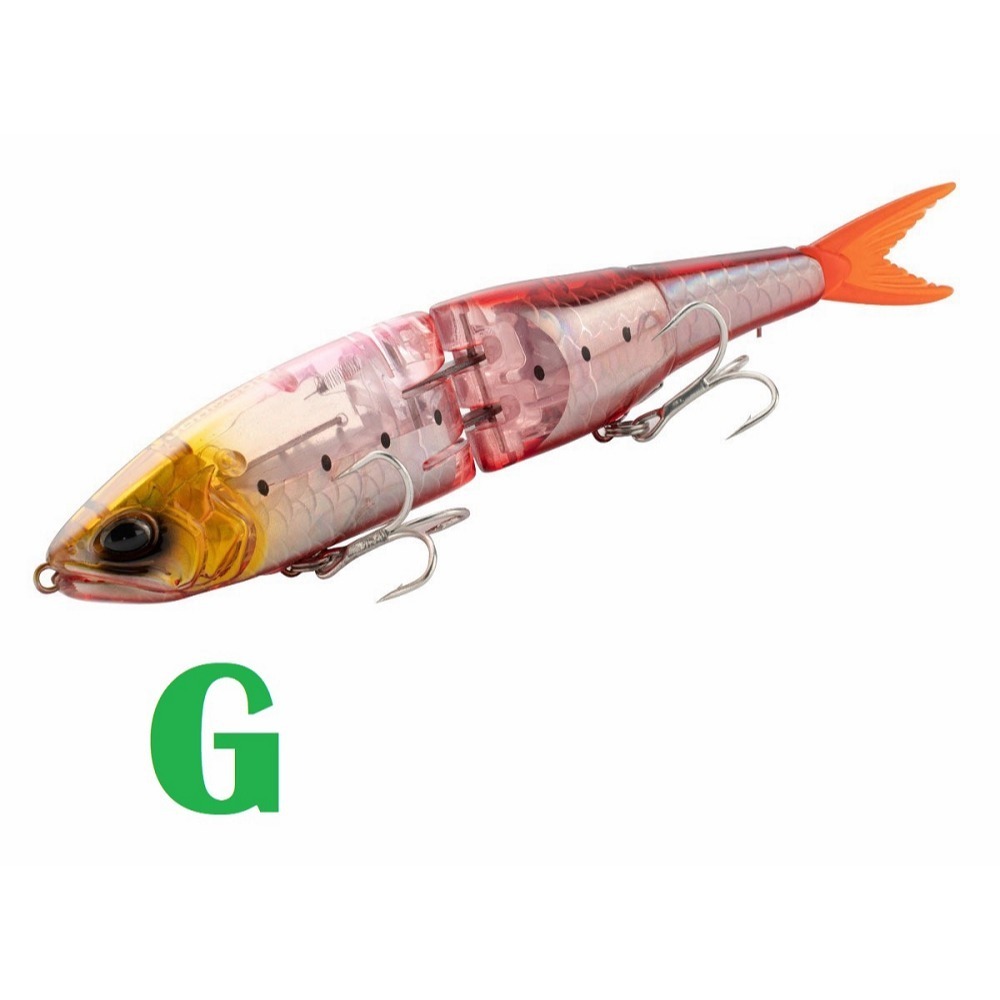 台灣現貨 17.8cmg/50.8g 閃片 浮水 多節魚 3節 米諾 遠投 假餌 船釣 海釣 海鱸 阿蔡路亞-規格圖5