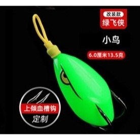 小鳥 雷蛙 6公分 13.5克 簡易 改好 蛙 呆 魚虎 阿蔡路亞 台灣現貨-規格圖6