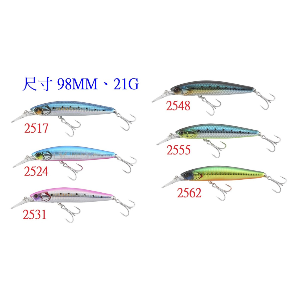 岸拋 青物 海鱸 七星 金目 竹梭 飛扁 牛港 JACKALL BIG BACKER WANGAN MINNOW 98S-細節圖4