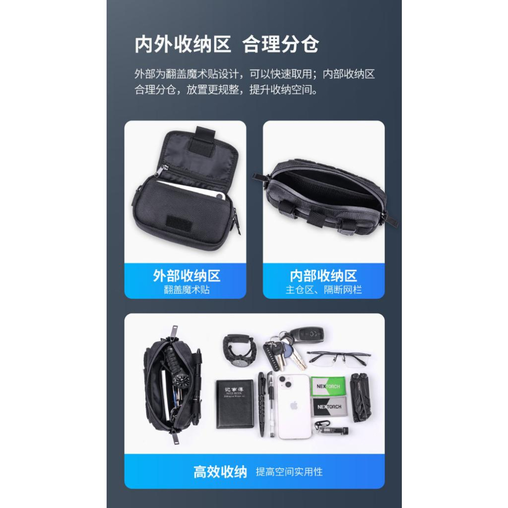 NEXTORCH V15橫向戰術腰包1680D尼龍/新品-細節圖8