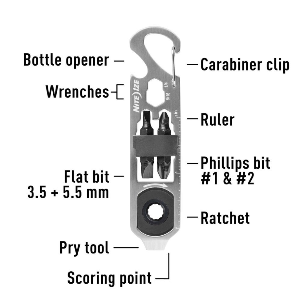 Niteize DOOHICKEY RATCHET KEY TOOL 多功能鑰匙工具(新品特價)現貨-細節圖7