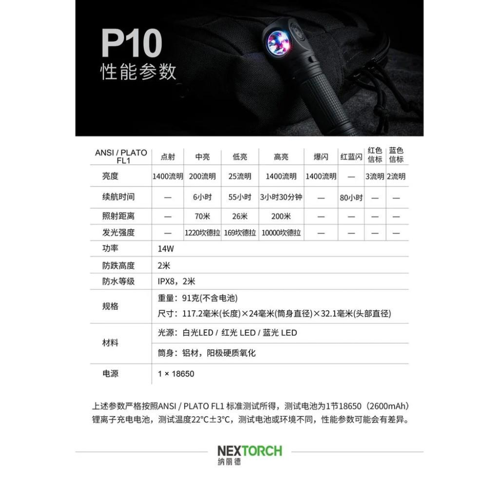 Nextorch P10三光源多用途L型電筒(現貨新品)-細節圖9