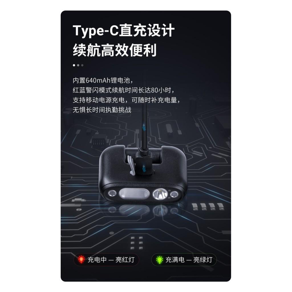 NEXTORCH UT31紅藍警閃多功能夾燈(年度新品)-細節圖5