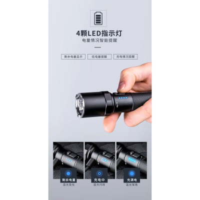 Nextroch P8L(P80)全能型高亮強光電筒~~Type-C充電╳1300流明╳擊破頭設計