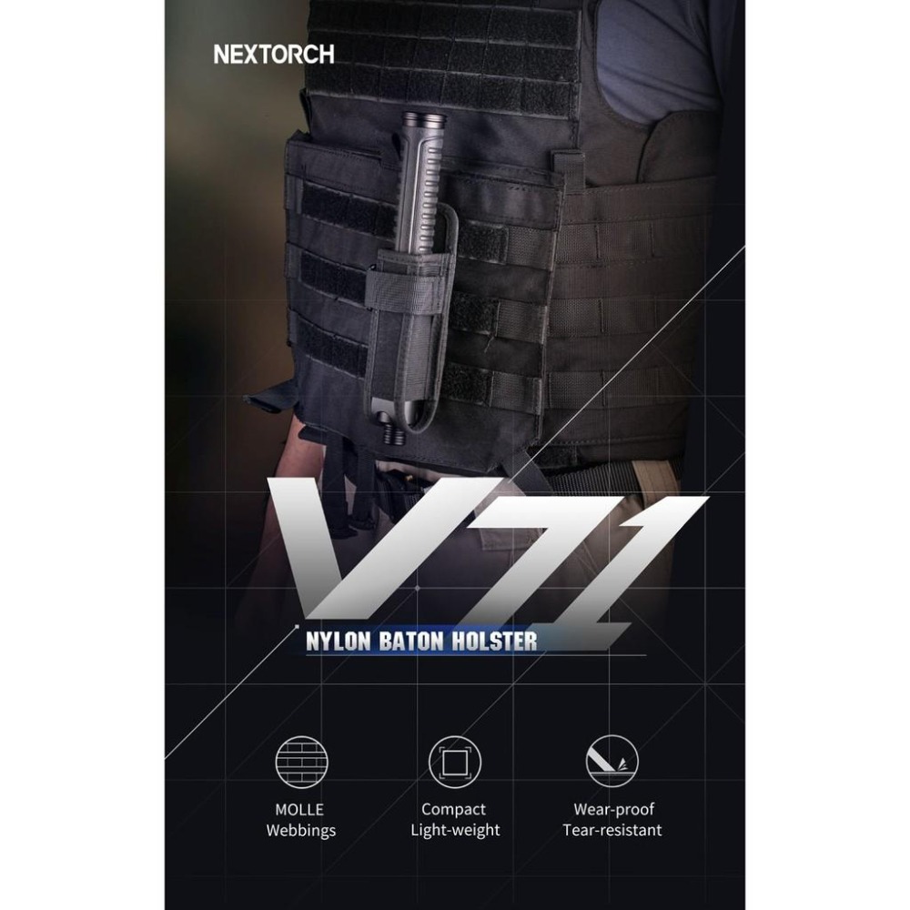 NEXTORCH V71尼龍機械棍配件套～～對應Molle系統 ╳ 適用17-23吋伸縮甩棍 ╳ 1000D杜邦尼龍布料-細節圖3