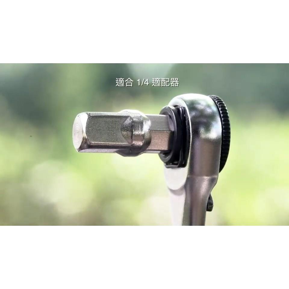 Chuyu 鋁合金握柄 1/4 bit 棘輪板手-細節圖2