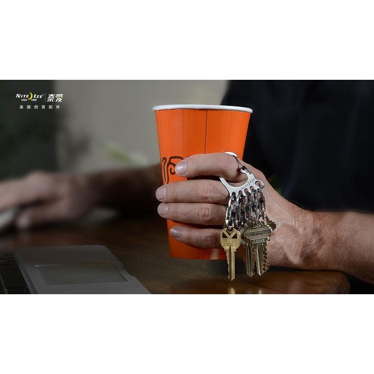 Nite-Ize奈愛 大腳丫扣S扣不鏽鋼(可鎖定)鑰匙扣(KLKBF-11-R6)-細節圖6