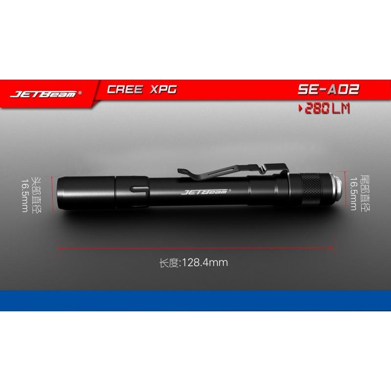 JETBeam SE-A02 280流明LED精緻小巧筆型手電筒(公司貨)-細節圖3