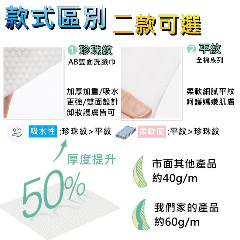 【韓國品牌】一次性洗臉巾 乾濕兩用 棉柔巾 美容巾 臉部清潔 卸妝保養 抽取式 化妝棉 擦臉 毛巾 濕紙巾 加大加厚-細節圖3