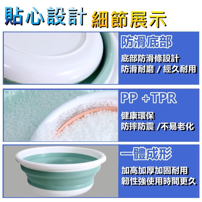 🔥台灣現貨🔥摺疊矽膠盆 折疊盆子 伸縮水盆 泡腳桶 折疊水桶 臉盆 伸縮折疊 摺疊臉盆 折疊水盆 洗衣盆 洗菜盆 洗臉盆-細節圖3