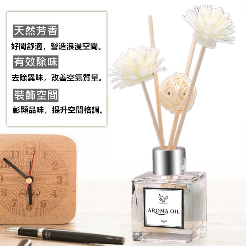 【現貨免運費】無火香燻精油 無室內擴香瓶50ml+擴香棒 香氛 擴香 室內擴香 芳香劑 家用臥室 廁所除臭 檀香-細節圖4