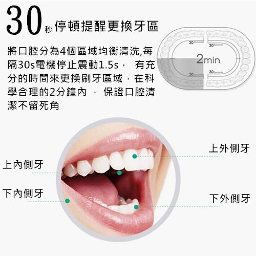 【台灣現貨】聲波電動牙刷 高轉速深層清潔 區間提醒 智能牙刷 超聲波成人款牙刷 電動牙刷 清潔牙刷 自動牙刷 音波牙刷-細節圖5