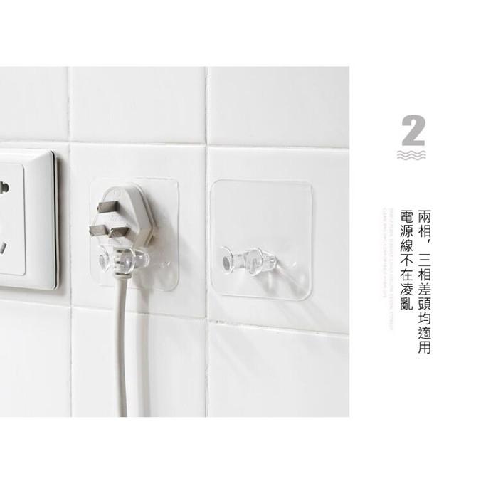 【台灣現貨】現貨 插座掛鉤 插頭掛鉤 插頭固定器 家庭辦公室 壁掛塑膠 電源插頭 插座支架 吊鉤 鉤架-細節圖4