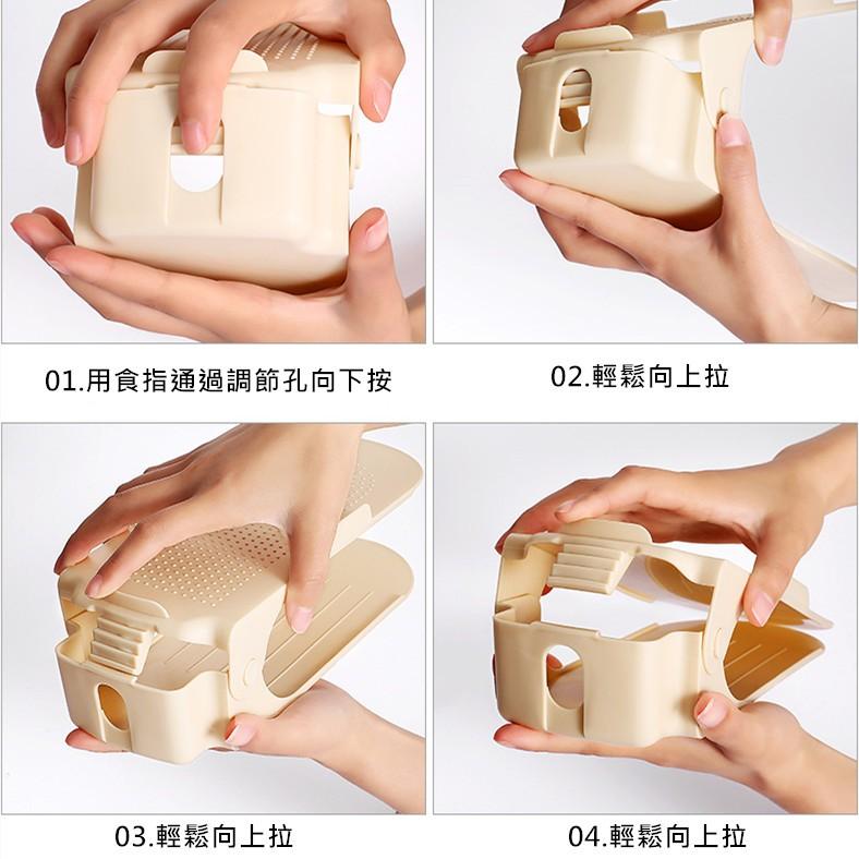 【台灣現貨】 簡易鞋架 馬卡龍鞋架 雙層鞋架 可調節鞋架 鞋子收納架 一體式鞋架 收納鞋架 鞋托架 鞋架 收納架 鞋櫃-細節圖3