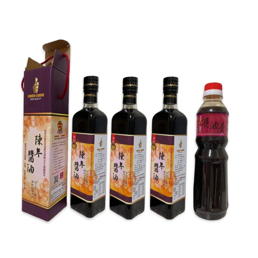 陳年醬油3罐+醬油膏1罐