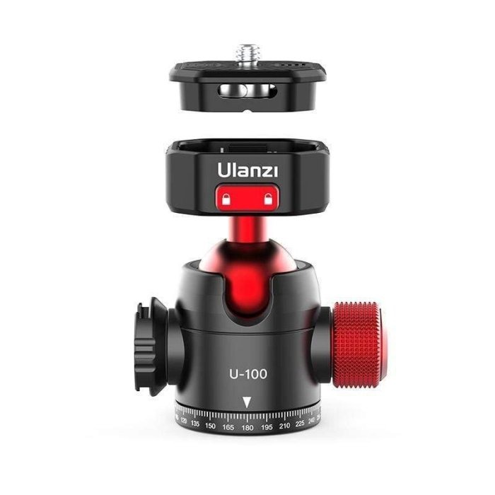 Ulanzi U-100 銳爪 快裝 球型雲台 拓展配件 ACRA 相機配件 棚拍 攝影 外拍 雲台 底座-細節圖6