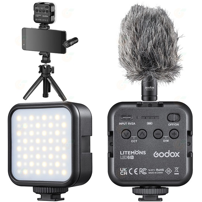神牛 Godox Vlog Kit 手機直播錄影套組 VK2-LT 三腳架 補光燈 採訪 Lightning接口-細節圖4