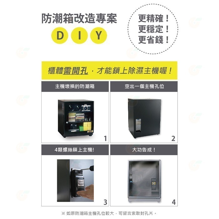 Dr.Storage S6D 防潮箱 主機 公司貨 除濕 除溼 顯示一體式省電主機 三段濕度控制 台灣製造-細節圖7