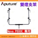 愛圖仕 Aputure NOVA P600C 影視燈專用配件 攝影棚支架 可360度旋轉 雙燈支架 帶輪攜帶箱 平板燈-規格圖4