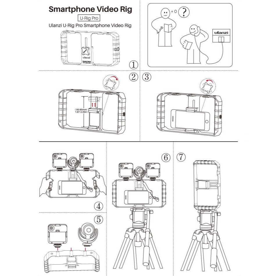 Ulanzi U-Rig Pro 手機直播穩定器 0673 公司貨 iPhone 跟拍 雙熱靴 錄影 直播-細節圖9