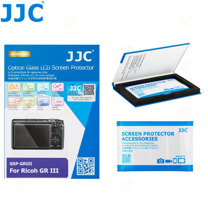 JJC GSP-GRIII 9H 鋼化玻璃螢幕保護貼 適用 理光 RICOH GR IIIx III GR3x GR3-細節圖2
