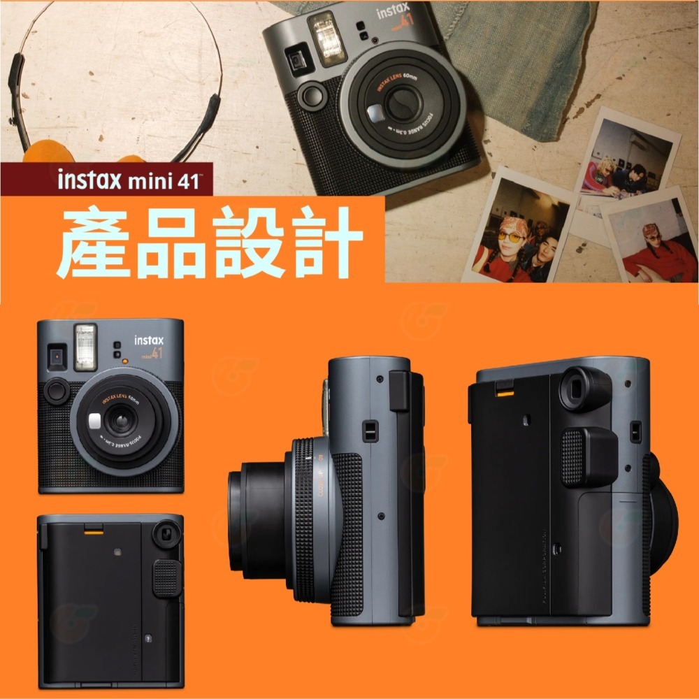 富士 FUJIFILM instax mini 41 40 拍立得 即可拍相機 恆昶公司貨 復古仿皮材質 mini41-細節圖3