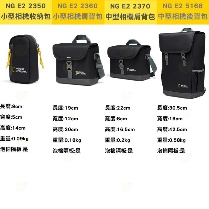 國家地理 National Geographic NG E1 E2 相機側背包 2350 2360 2370 收納包-細節圖10