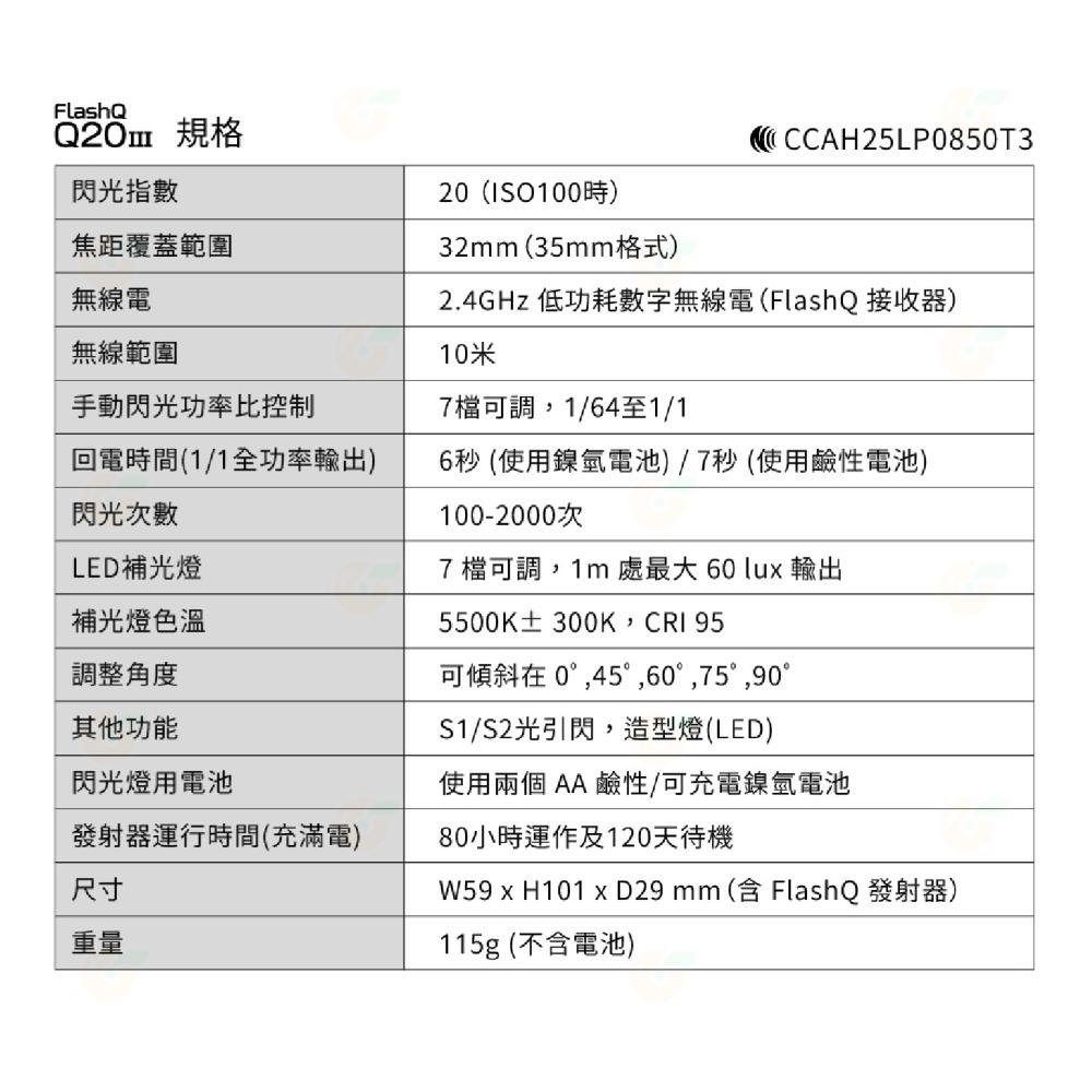 LightPix FlashQ Q20III 閃光燈 單點離機閃發射器 富堃公司貨 適用理光 GR3 富士-細節圖8