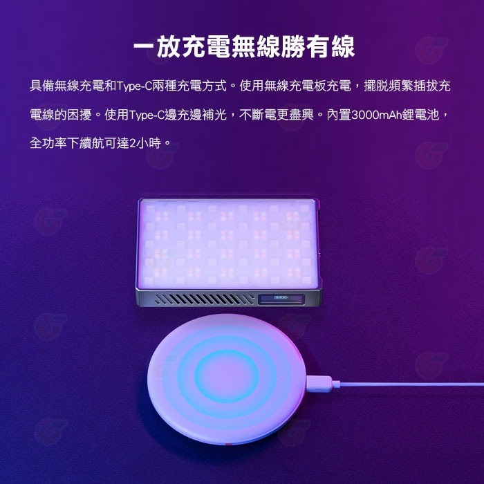 ⭐ 神牛 Godox 諾力 C5R RGB 迷你 創意 LED燈 公司貨 可磁吸 Type-C 口袋燈 補光燈 直播-細節圖6
