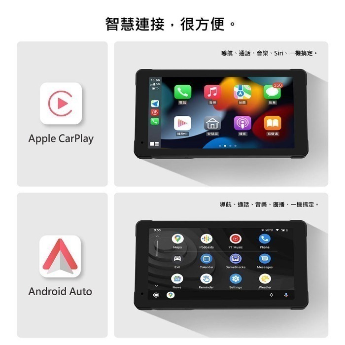 附記憶卡 Coral BK1 摩托車 機車 CarPlay 防水IP66 雙鏡頭行車紀錄器 公司貨 5.5吋LCD螢幕-細節圖5