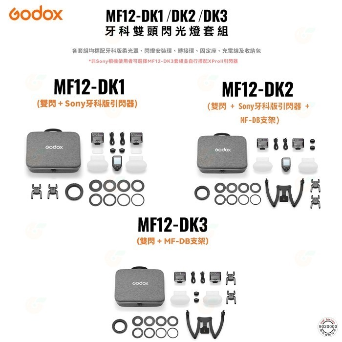 神牛 Godox MF12-DK1 DK2 DK3 微距閃光燈 牙醫閃燈套組 公司貨 牙科攝影 口腔拍照 環閃 MF12-細節圖8