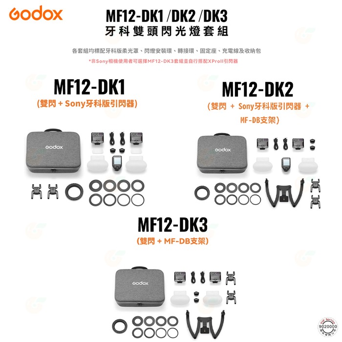 神牛 Godox MF12-DK1 DK2 DK3 微距閃光燈 牙醫閃燈套組 公司貨 牙科攝影 口腔拍照 環閃 MF12-細節圖8