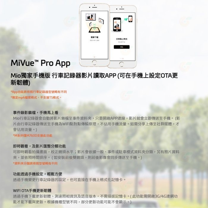 送記憶卡 Mio MiVue 955W 行車紀錄器 公司貨 GPS WIFI 區間測速 安全預警 4K 聲控 駐車模式-細節圖6