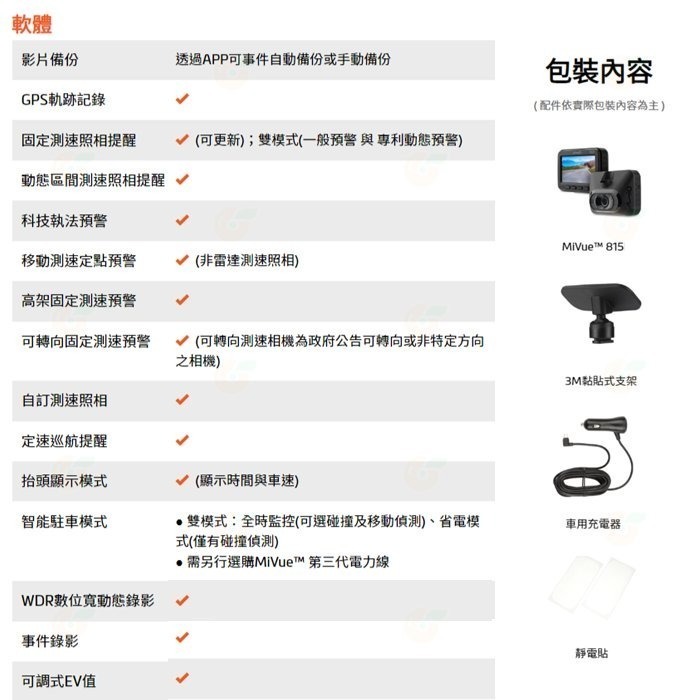 送記憶卡 Mio MiVue 815 行車紀錄器 公司貨 SONY星光夜視 GPS WIFI 區間測速 安全預警-細節圖9