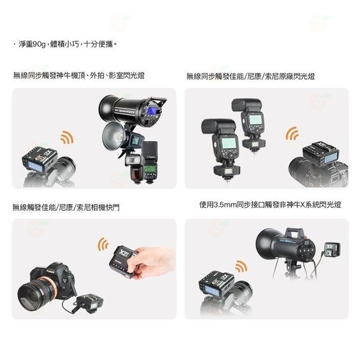 神牛 GODOX X2TX 無線閃光燈引閃發射器 X2T 觸發器 Canon NIKON Sony 富士 Olympus-細節圖8